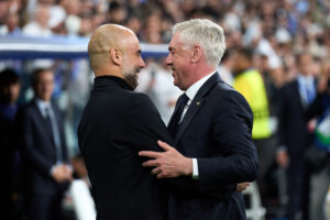 Guardiola habló sobre Ancelotti. Foto: Getty Images.